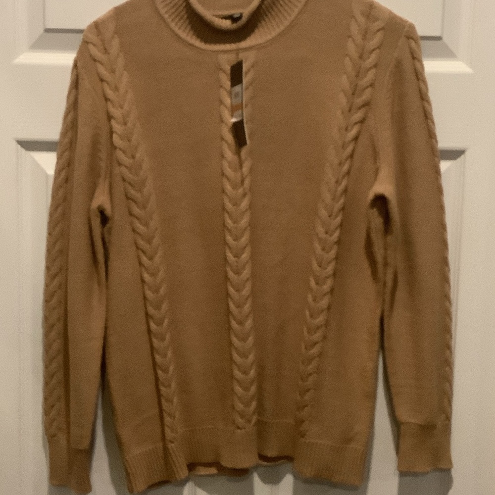 Jones New York Tan Knit Sweater